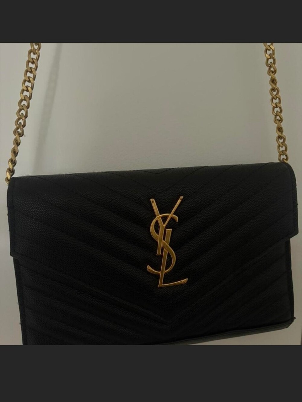 Saint Laurent Black Leather Women’s Bag - Saint Laurent Paris Logo